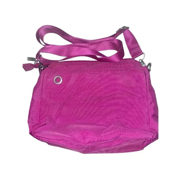 Baggallini Calais Crossbody travel bag orchid pink turnlock RFID water resistant - Picture 2 of 10